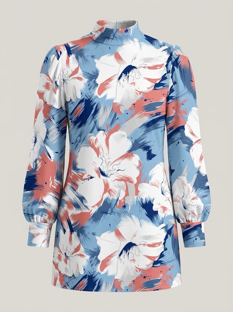 AI womenswear photography India — printed kurtha style 2 by BrandMorph AI